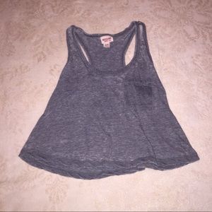 Gray crop top